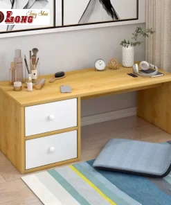 Bàn Trang Điểm Ngồi Bệt Có Ngăn Kéo Chất Liệu Gỗ MDF - Phủ Melamine Cao Cấp